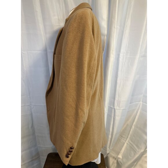 Stafford Mens Camel Blazer Size 43R Wool Jacket - Picture 9 of 11